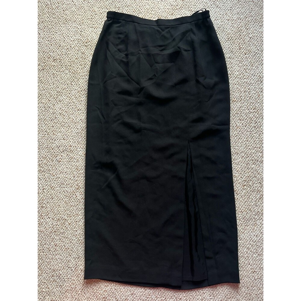 Adrianna Papell Occasions Womens Formal Maxi Skirt Slit Plus Size 16 Black